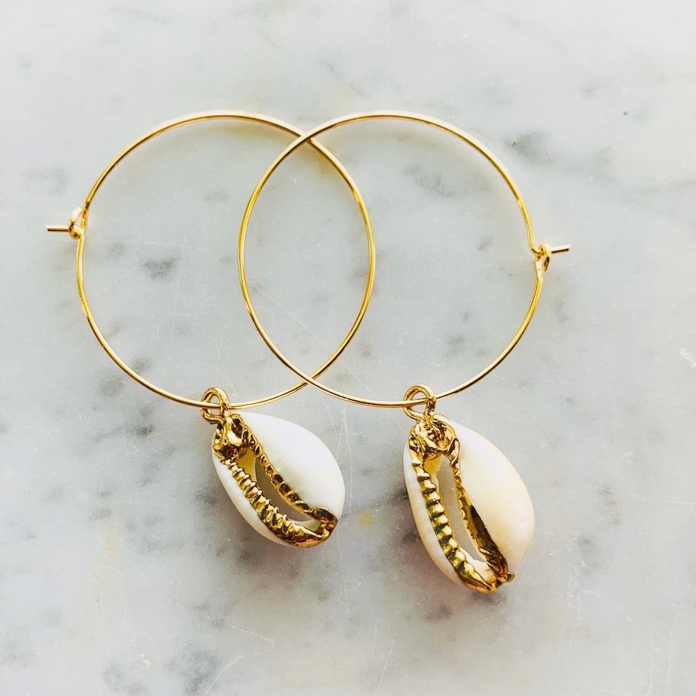 Cowrie Shell Earrings